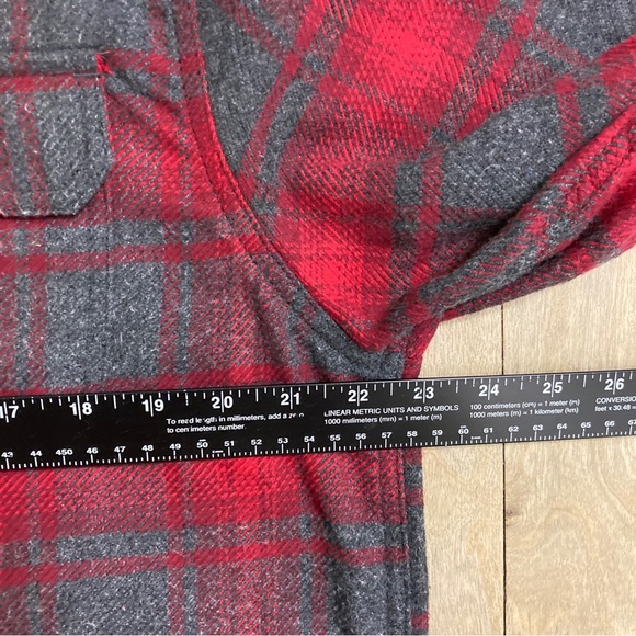 Orvis Heavy Thick Flannel Button-Up Shirt Plaid Long Sleeve Pockets Mens Medium - Picture 9 of 12
